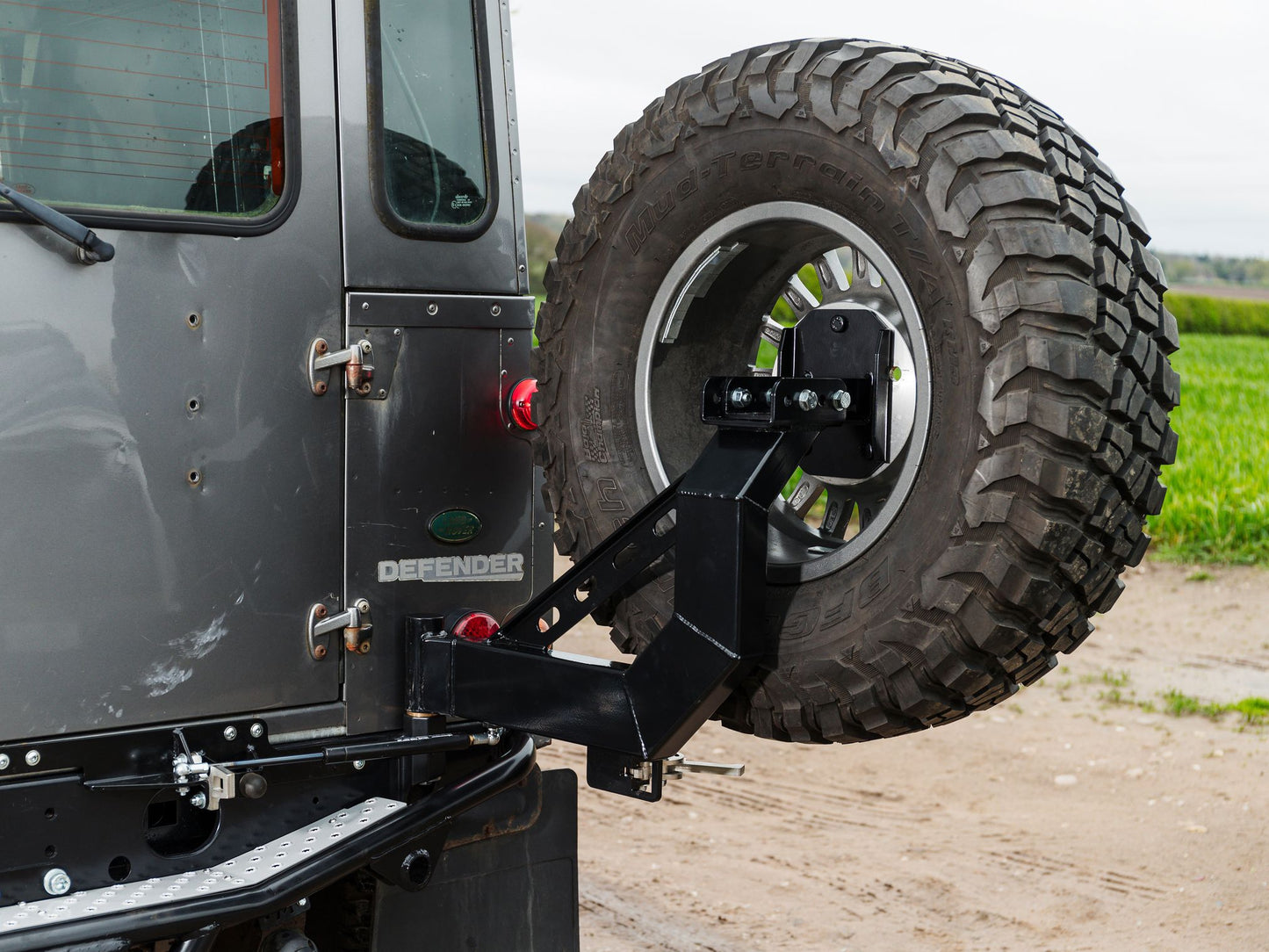 Terrafirma - Single Arm Spare Wheel Carrier - Chassis Mounted