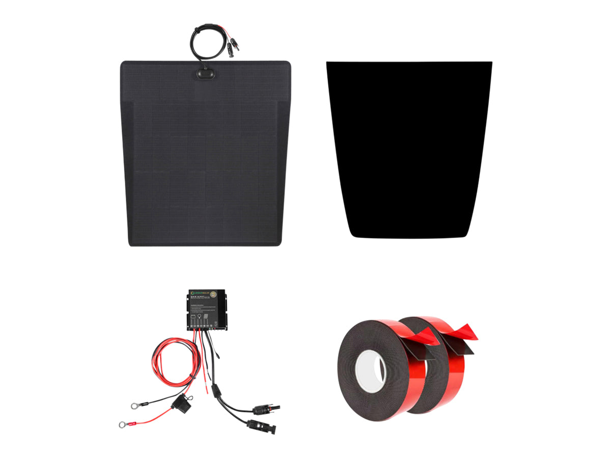 Terrafirma - 70W Bonnet Mounted Solar Panel Kit
