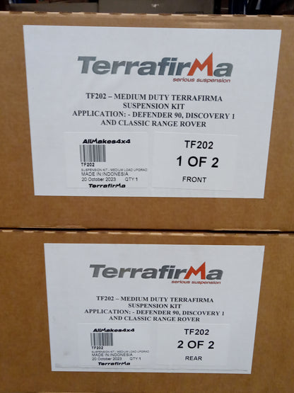 Terrafirma - All Terrain - Standard Shocks - Plus 2" Springs - Medium Load
