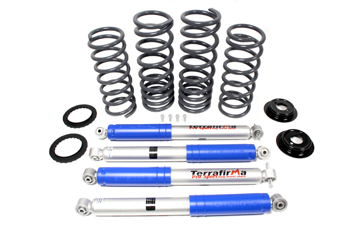 Terrafirma - Air to Coil Conversion Kit - 2" Lift - With Plus 2" Pro Sport Shocks - Heavy Load