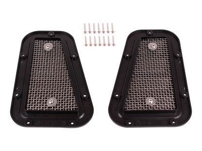Terrafirma - Sport Wing Top Vent Grille - Pair- Gloss Black