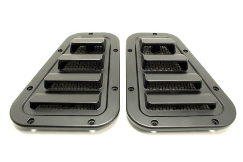 Terrafirma - Sport Wing Top Vent Grille - Pair- Satin Black