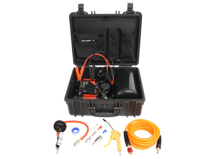 Terrafirma - Terrafirma Portable Twin 12V Compressor, Tank, Gauge & Hose in a Case