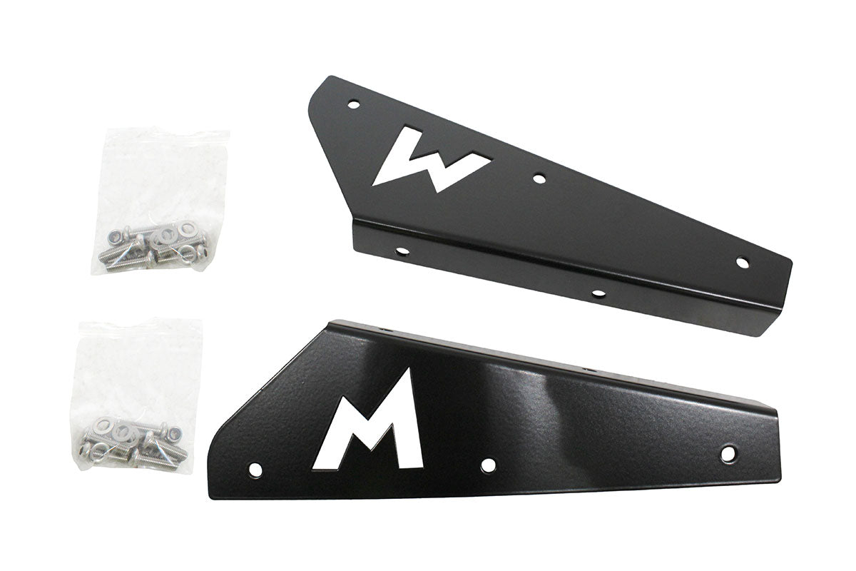 Terrafirma - Mudflap Brackets - Front - Pair - Stainless Steel - Black