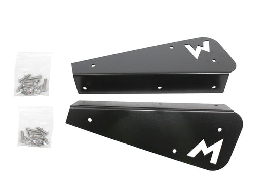 Terrafirma - Mudflap Brackets - Rear - Pair - Stainless Steel - Black