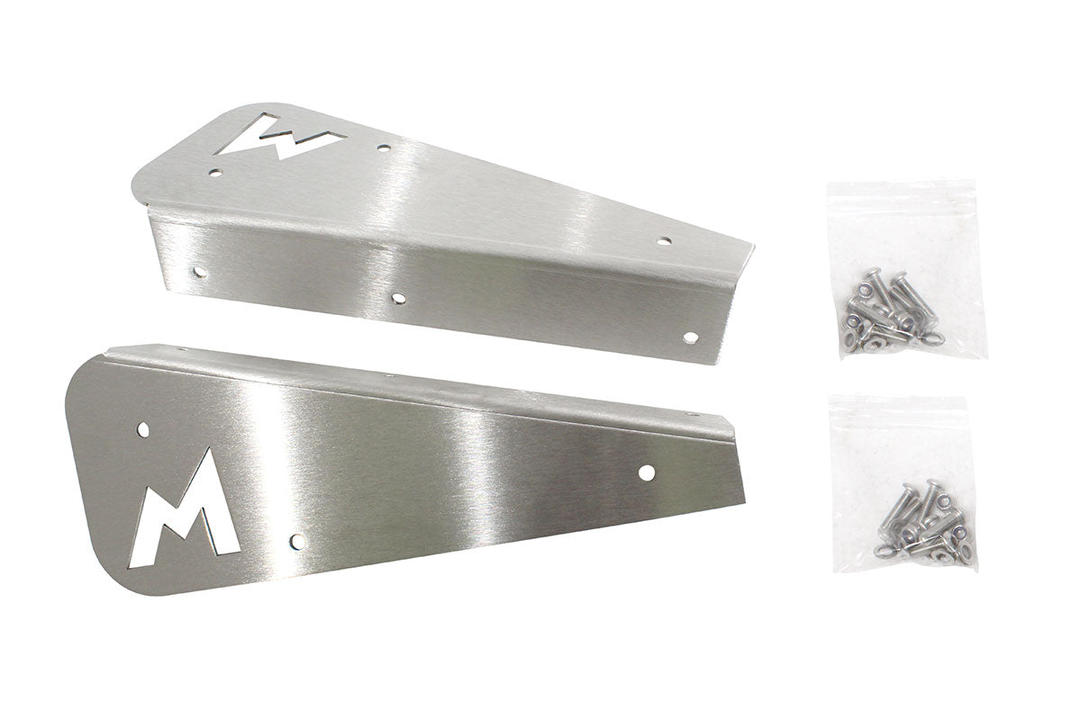 Terrafirma - Mudflap Brackets - Rear - Pair - Stainless Steel