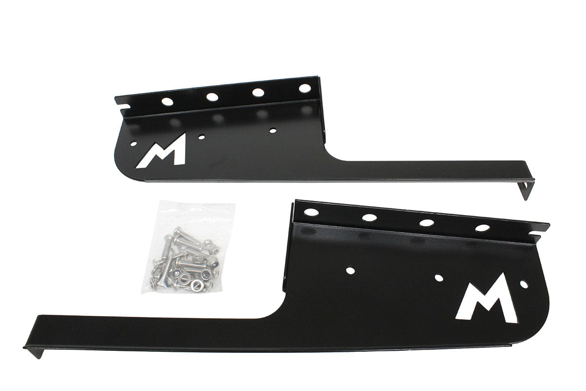 Terrafirma - Mudflap Brackets - Rear - Pair - Stainless Steel - Black