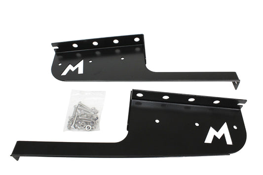 Terrafirma - Mudflap Brackets - Rear - Pair - Stainless Steel - Black
