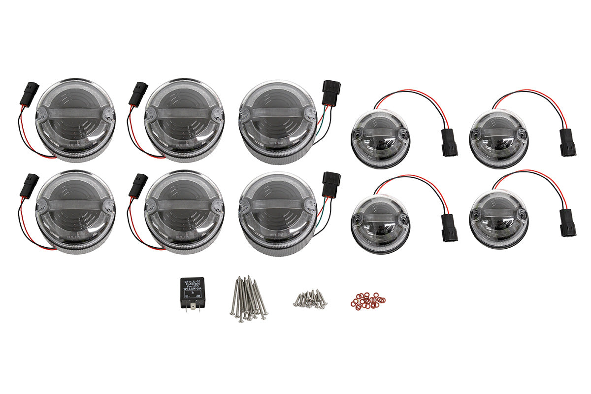 Terrafirma - Halo & Bar LED Complete Light Kit - 95mm Kit - Clear