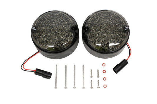 Terrafirma - Scrolling LED Indicators - 95mm - Rear - Smoked