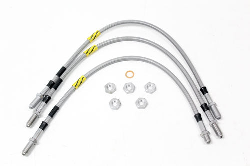 Terrafirma Goodridge - 2" Extended Brake Hose Kit - Stainless Steel - 3-Piece - Defender 110/130 to 1999