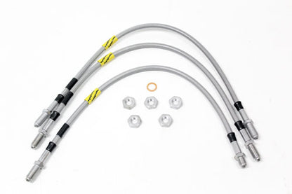 Terrafirma Goodridge - 2" Extended Brake Hose Kit - Stainless Steel - 3-Piece - Defender 110/130 to 1999