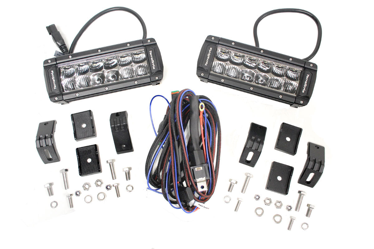 Terrafirma - 8" Double Row LED Light Bar - Pair