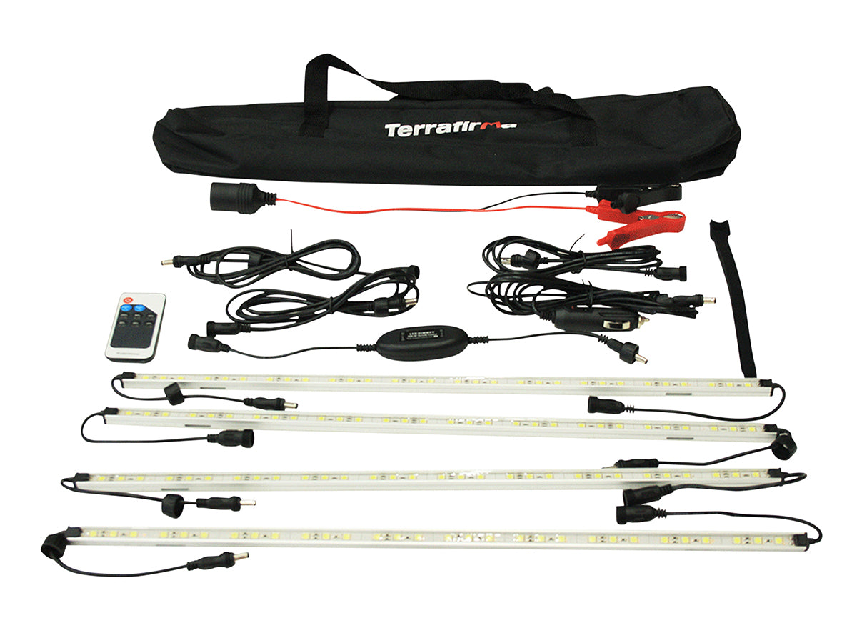 Terrafirma - LED Camping Strip Lights - 4 x 50cm Alloy