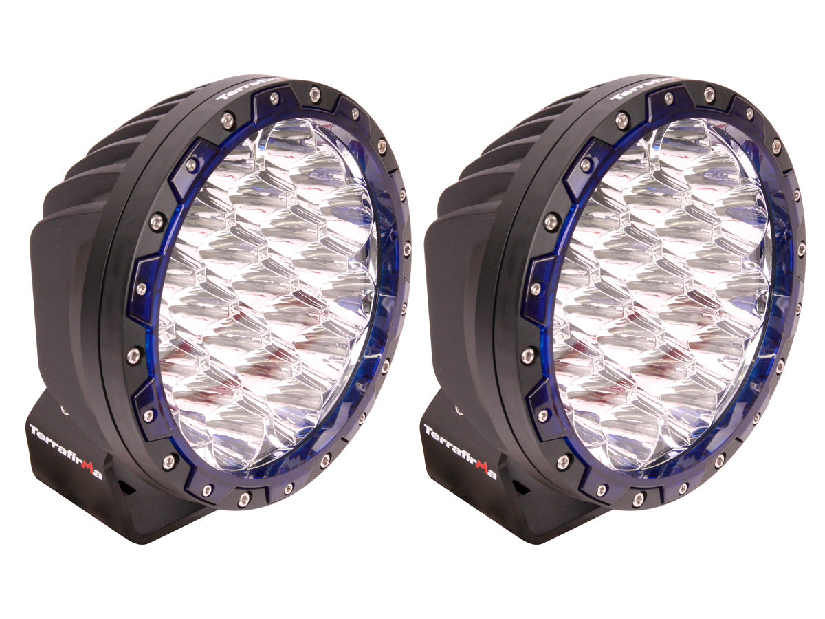 Terrafirma - High Intensity LED Spot Light - 7" Round - Pair