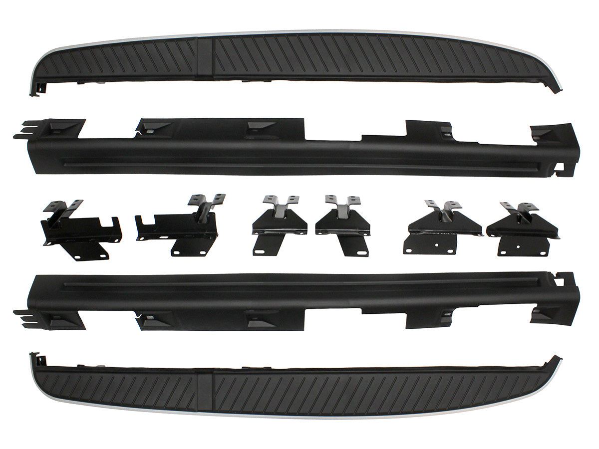 Terrafirma - Side Steps - OE Style - Black & Alloy - Pair
