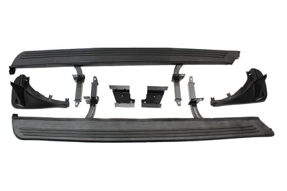 Terrafirma - Side Steps - OE Style inc Mudflaps - Black & Alloy
