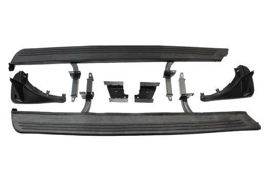 Terrafirma - Side Steps - OE Style inc Mudflaps - Black & Alloy