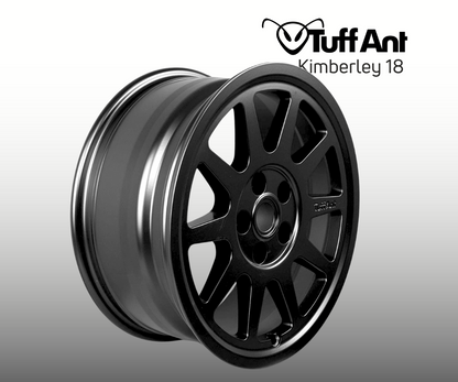 TuffAnt Kimberley - 10-spoke 18" Alloy Wheel - Black Satin